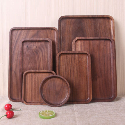 Walnut Rectangular Dinner Plate